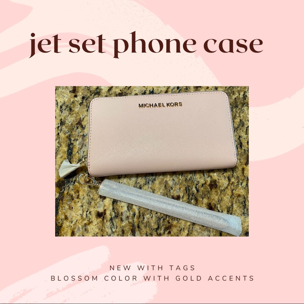 NWT JET SET TRAVEL LG FLAT PHONE CASE WALLET